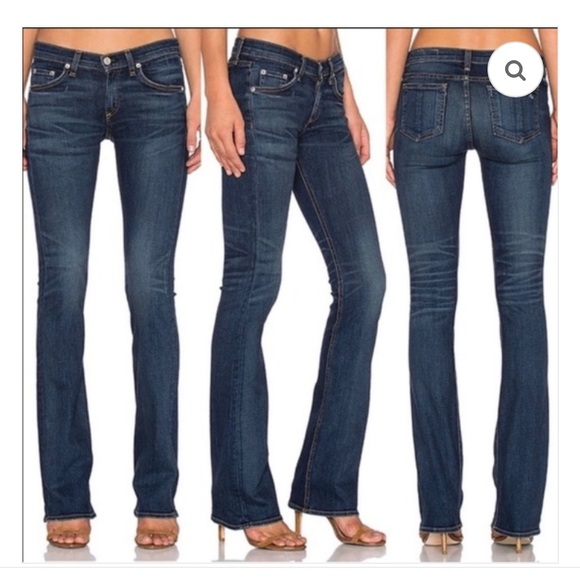 rag & bone Denim - Rag & Bone Stiletto Boot Cut Jeans in Bishop Low Rise